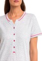 Vamp 14019 koszula nocna damska krótki rękaw zbliżenie.jpg