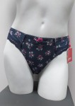 Esprit B8985 stringi granatowe w kwiatuszki