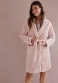 Selmark PC075 szlafrok damski długi rękaw wiązany różowy 2.jpg