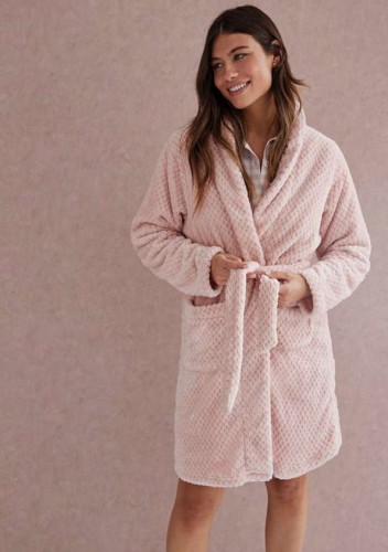 Selmark PC075 szlafrok damski długi rękaw wiązany różowy 2.jpg