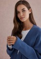 Selmark PC077 sweter damski z długim rękawem wiązany granatowy 3.jpg