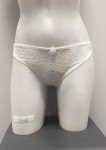 Samanta Sella C0230 białe stringi z koronką
